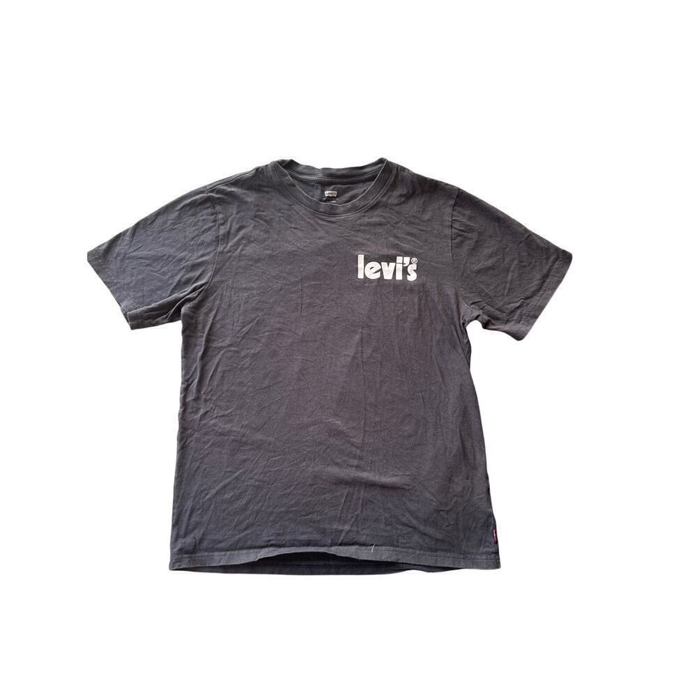 Levi’s Men’s Relaxed Fit Graphic Tee | Size Small | Swirl Checker Logo